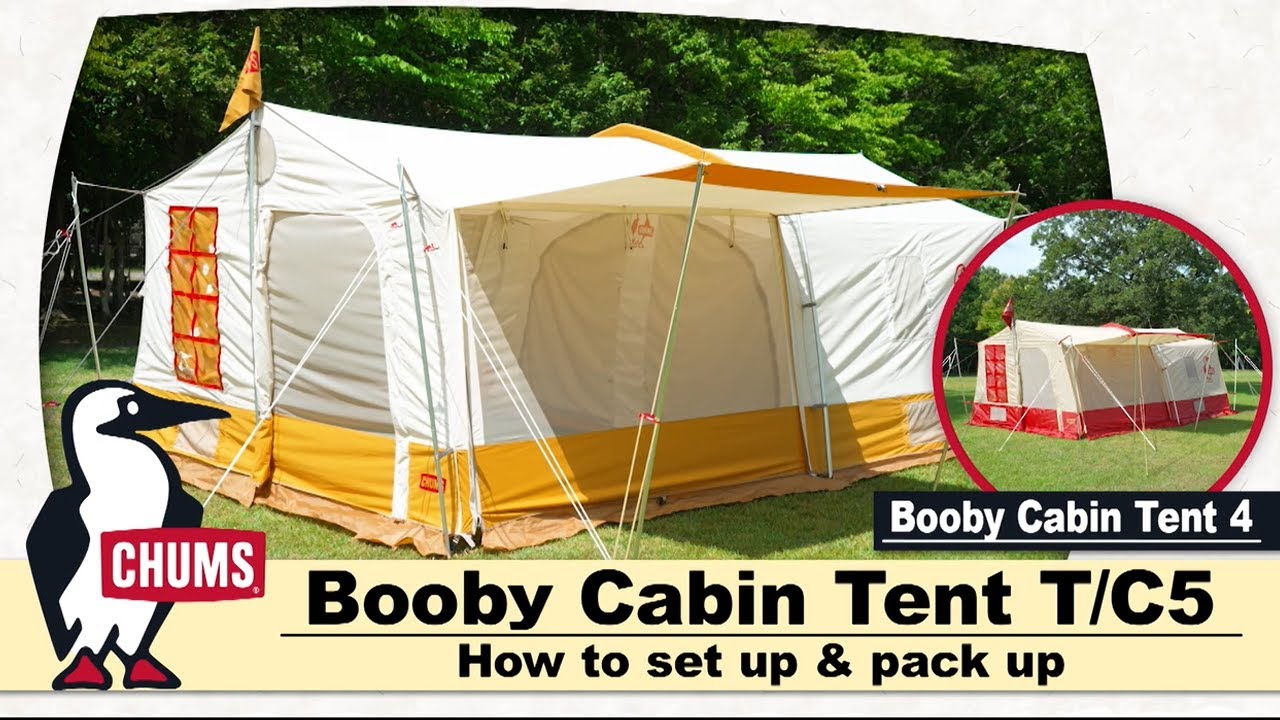 Booby Cabin Tent T/C 5 ・Booby Cabin Tent 4 (2モデル共通) 設営