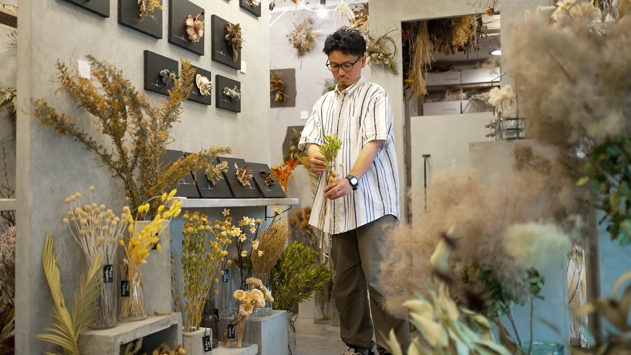 キラスマ】ドライフラワーで描くアート作品 #134 - YouTube