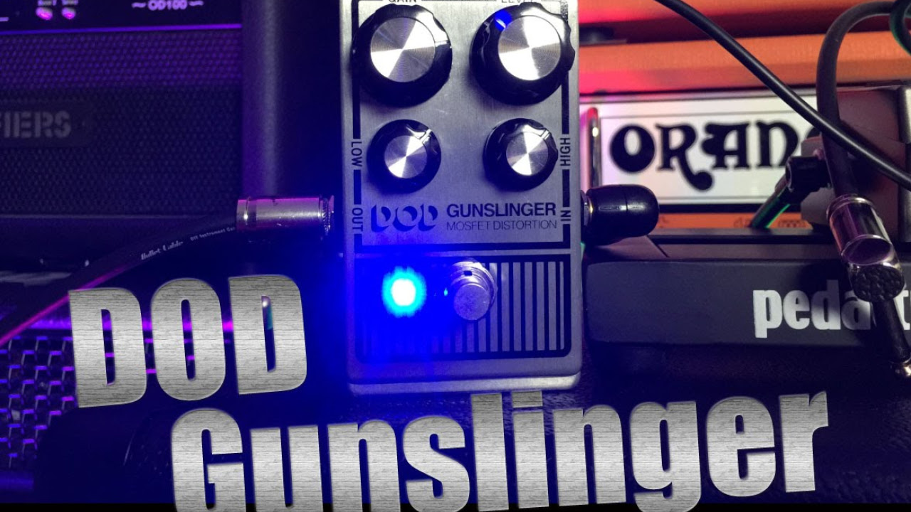 DOD Gunslinger Mosfet Distortion Pedal - Demo & Review - YouTube