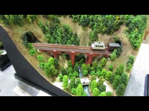鉄道模型 風立ちぬ風ジオラマ （碓氷峠のめがね橋 ） - YouTube
