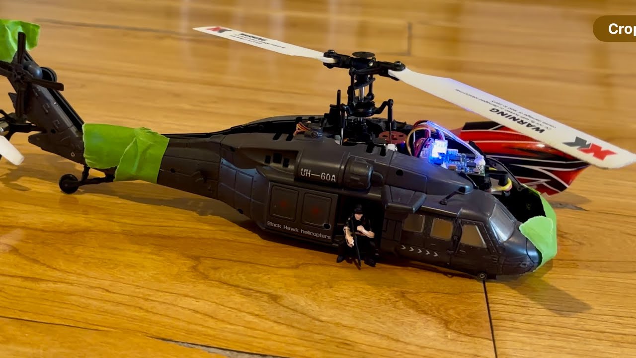 Rc xk k110s helicopter fitting and testing new fuselage from old