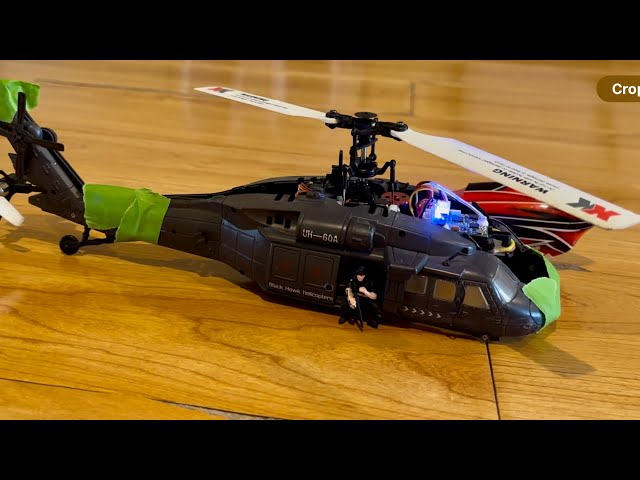 Rc xk k110s helicopter fitting and testing new fuselage from old