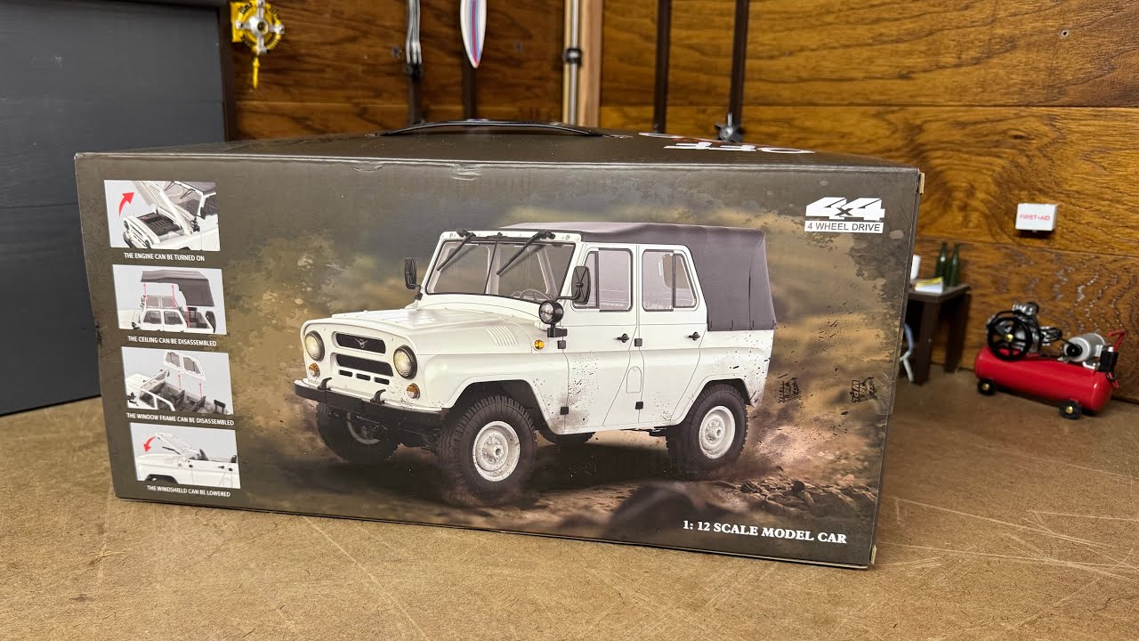 New WPL C94 UAZ-469 USA unboxing - YouTube