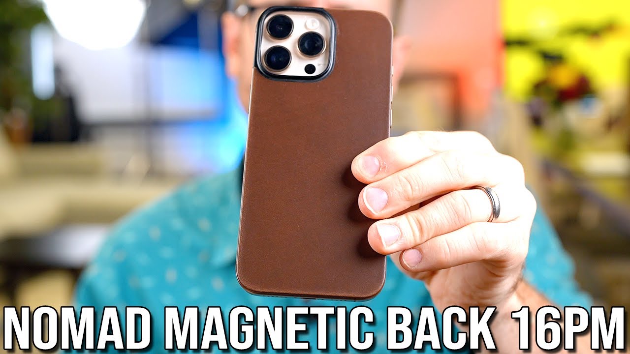 Nomad Leather Horween Magnetic Back iPhone 16 Pro Max - YouTube