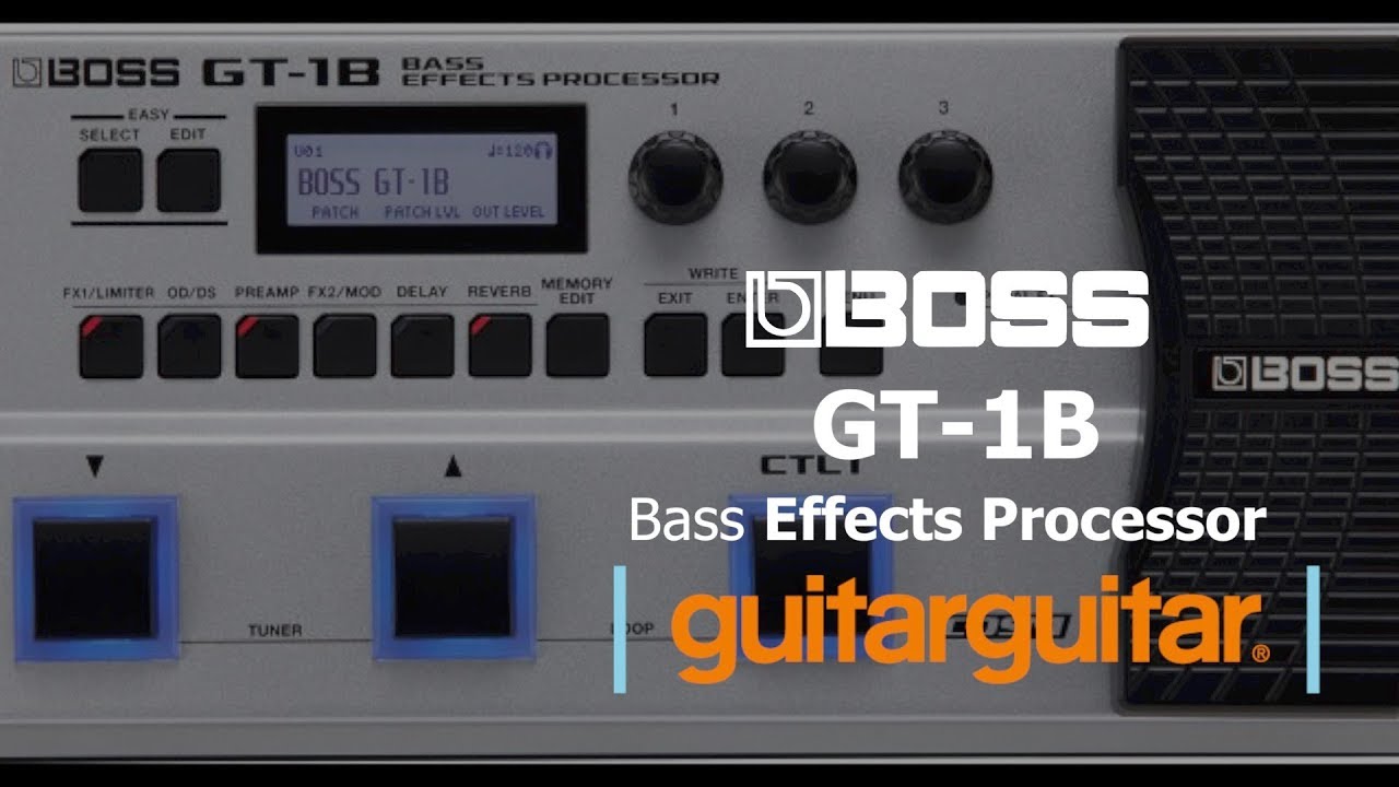 BOSS GT-1B Bass Effects Processor - YouTube