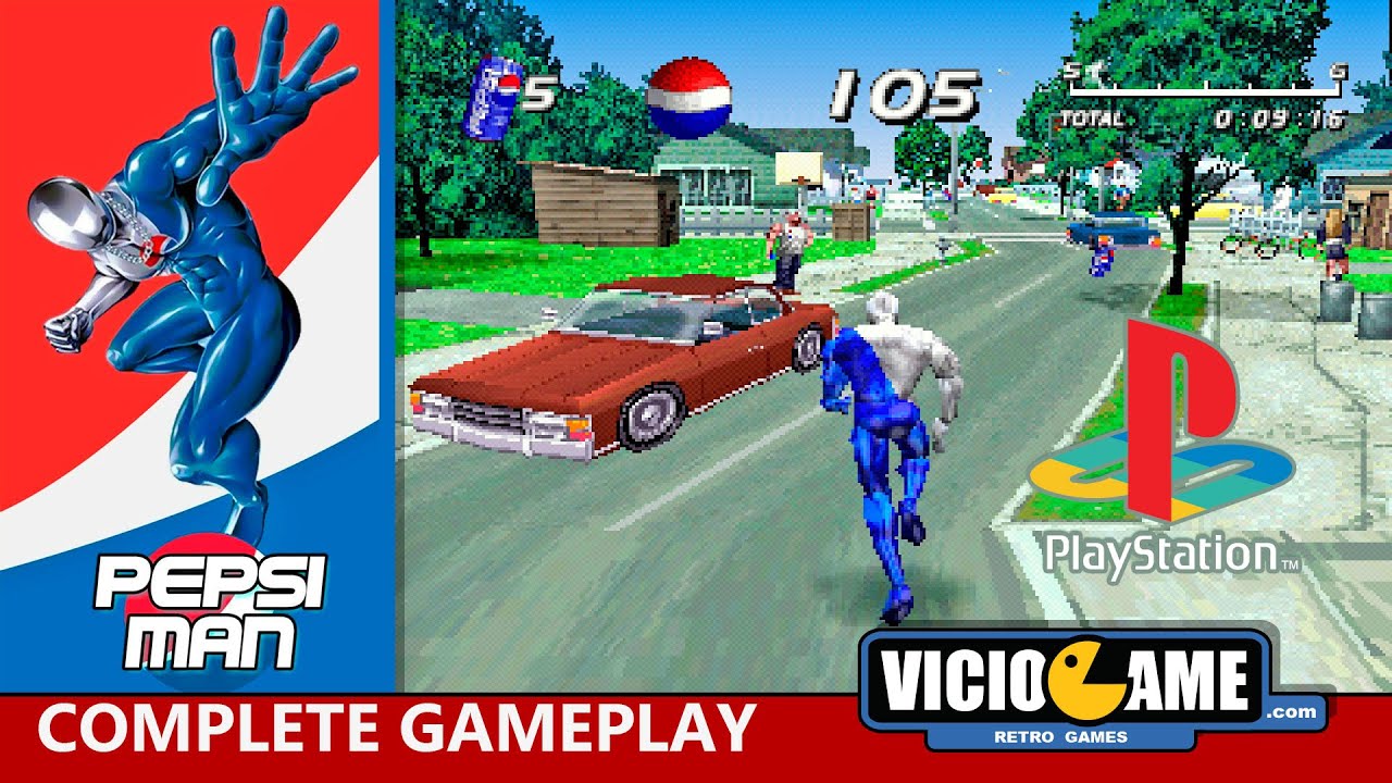 🎮 Pepsiman (PlayStation) Complete Gameplay - YouTube