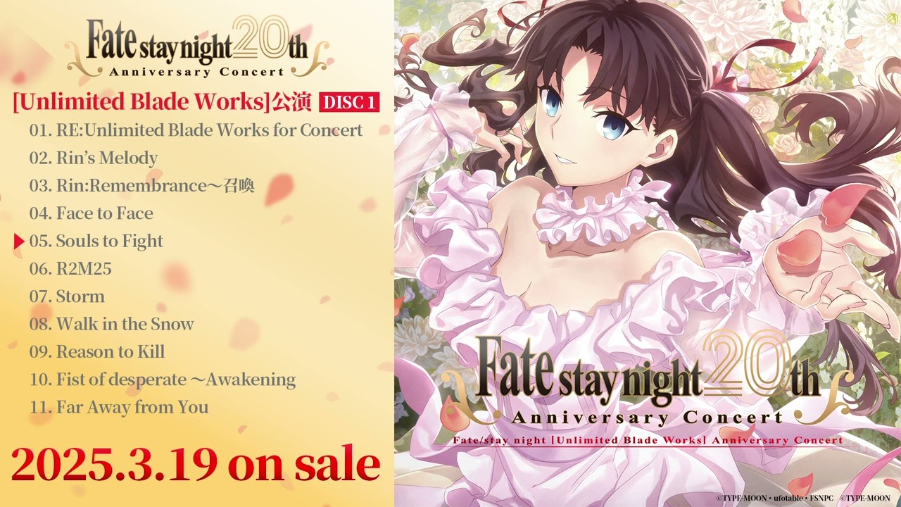 Fate stay night 20th コンサート デスクマット プレイマット Fate