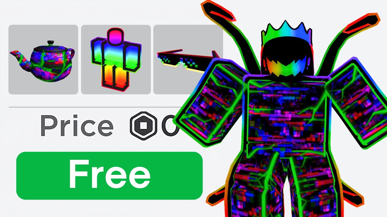 OMG! 12+ FREE RAINBOW ROBLOX ITEMS! 😯 NEW WORKING [2024] - YouTube