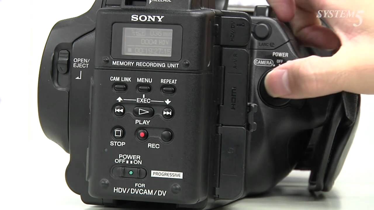 SONY メモリーレコーディングユニット HVR-MRC1Kのご紹介 - YouTube