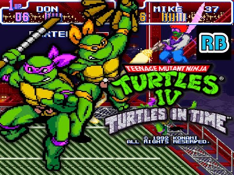 1992 [60fps] SNES Teenage Mutant Ninja Turtles IV 2Players Don