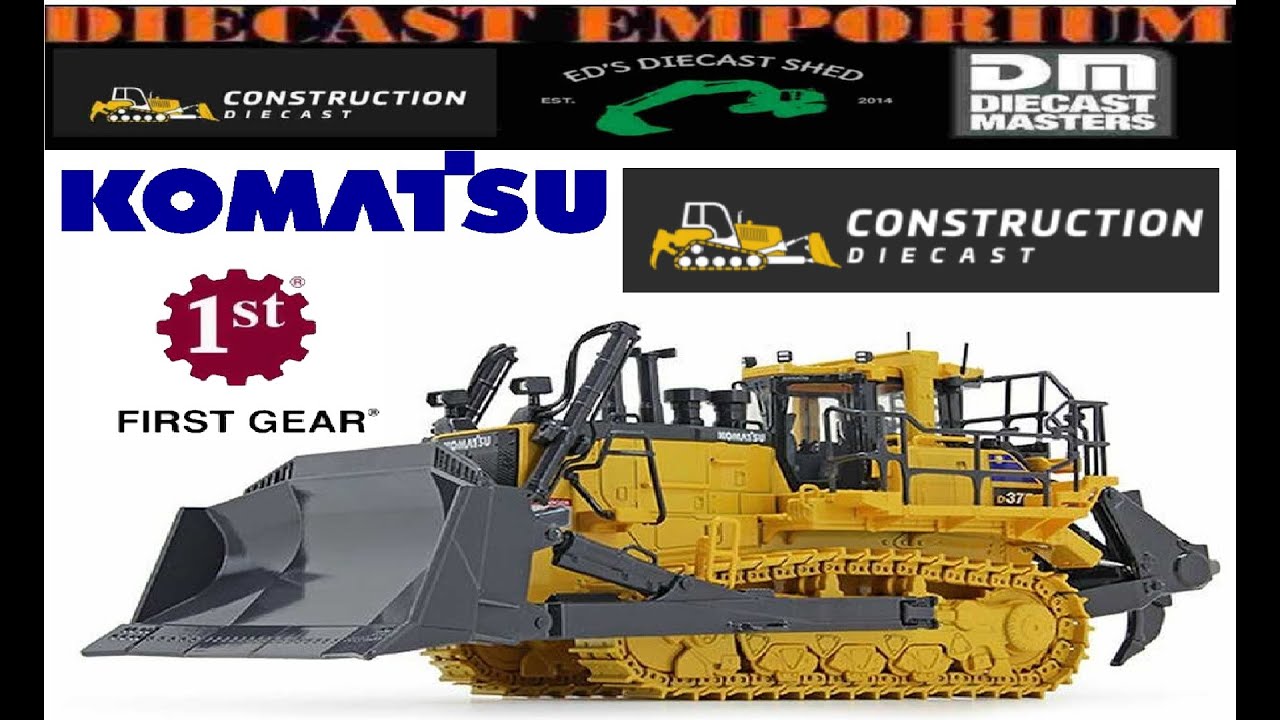 1:50 Scale First Gear Komatsu D375A-8 Crawler Dozer Unboxing