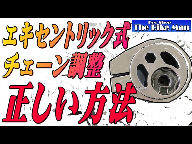 Correct adjustment method for eccentric chain adjusters for ZRX