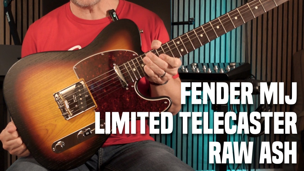 The Fender MIJ Limited Telecaster Raw Ash is amazing! #fender