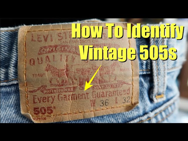 How To Identify Vintage Levi's 505s - YouTube