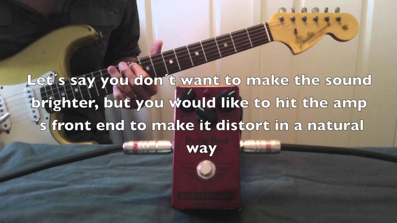 Mad Professor Ruby Red Booster demo - YouTube