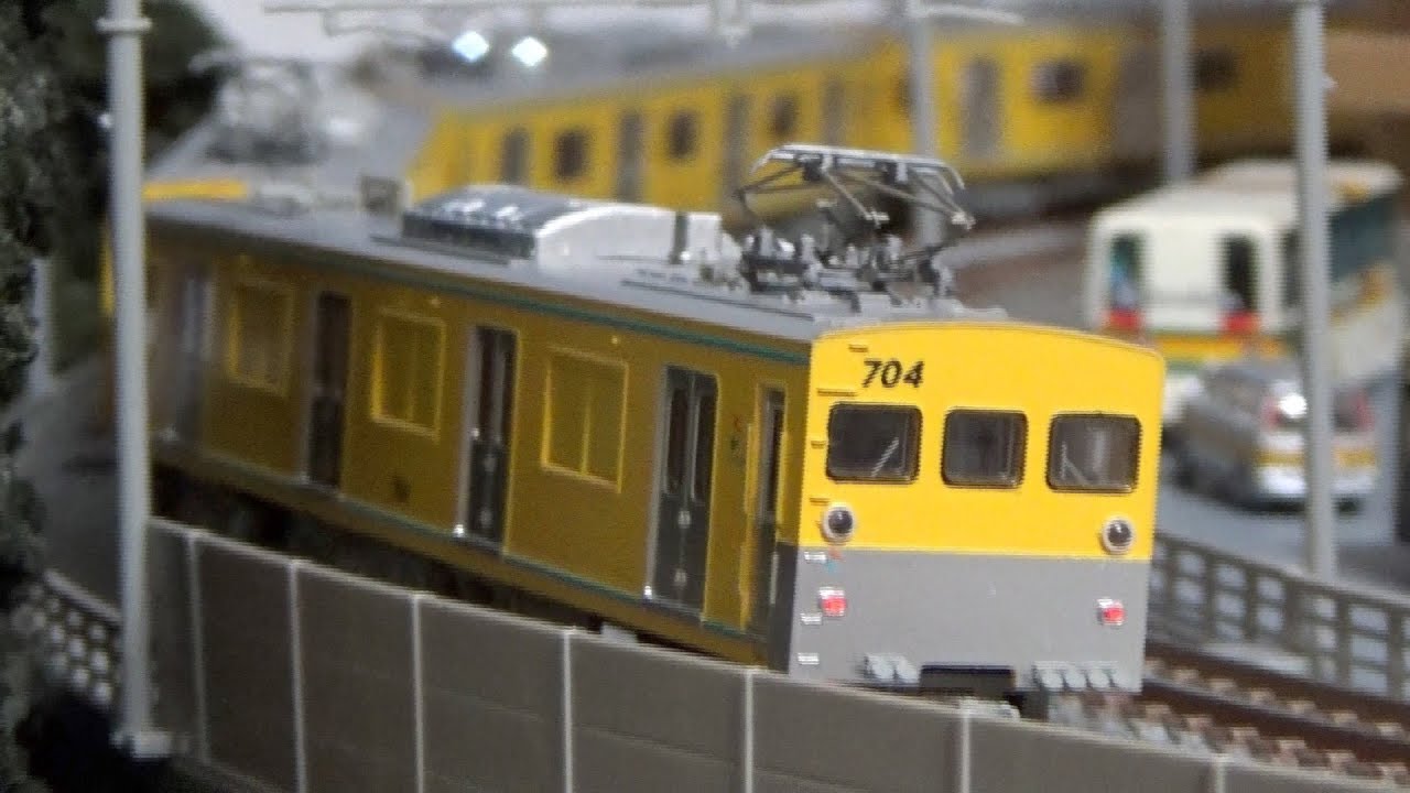 Nゲージ マイクロエース 相鉄 モヤ700形 走行動画 - YouTube