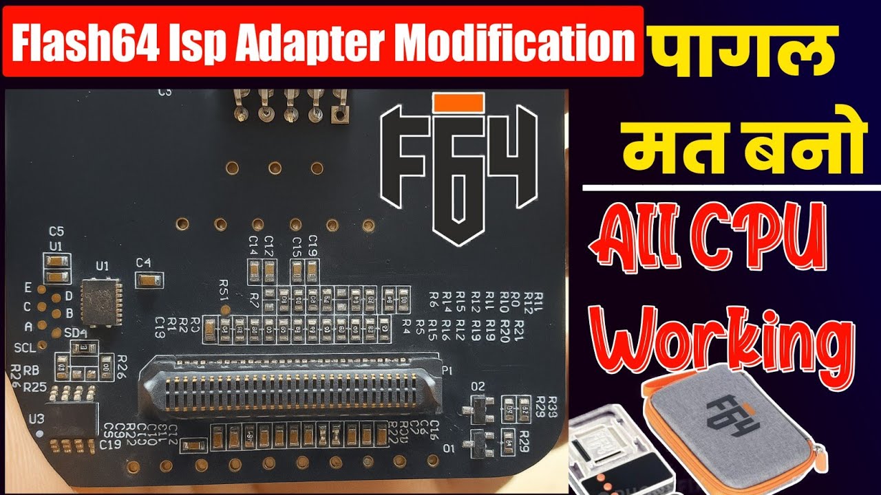 Flash64 isp adapter modification | F64 isp adapter modification
