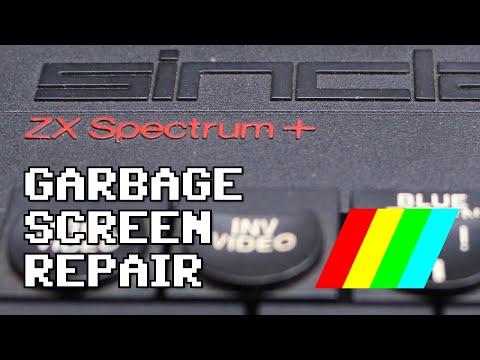 Sinclair ZX Spectrum+ Garbage Screen Repair - YouTube