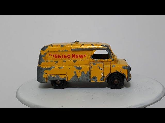 MATCHBOX Restoration 42a Bedford Evening News Van 1957 - YouTube