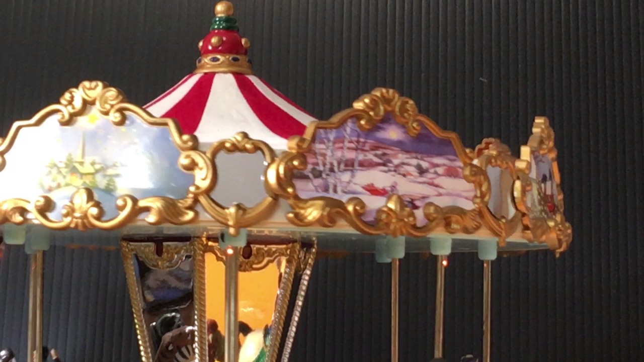 Mr Christmas ミスタークリスマス メリーゴーランド レトロ - YouTube
