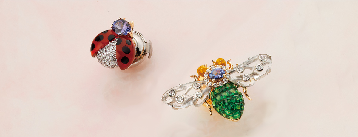 ファンタジーフラワーやファンタジーワールド等のシリーズジュエリー