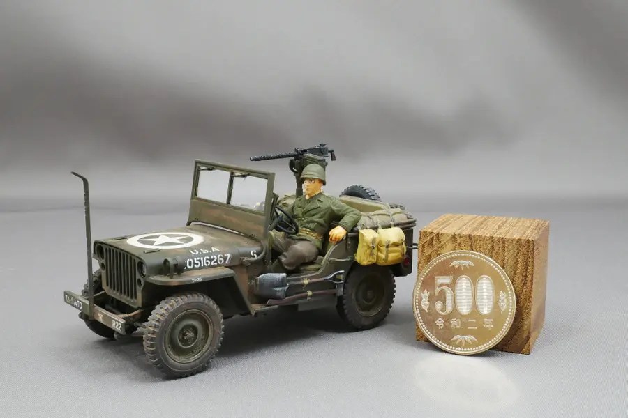 ジープ プラモデル ウイリスMB ディスプレータイプ1