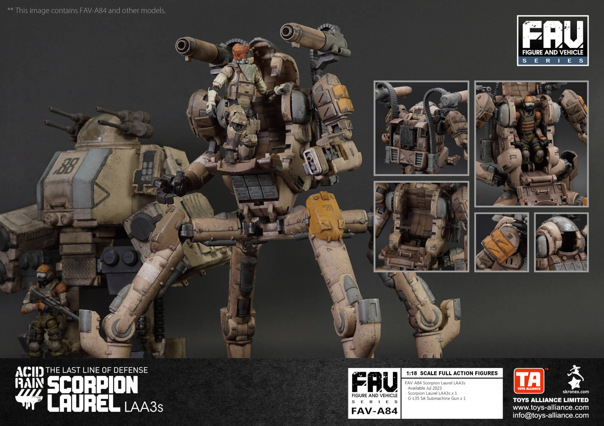 Acid Rain FAV-A84 Scorpion Laurel LAA3s - Pocket In Action Club