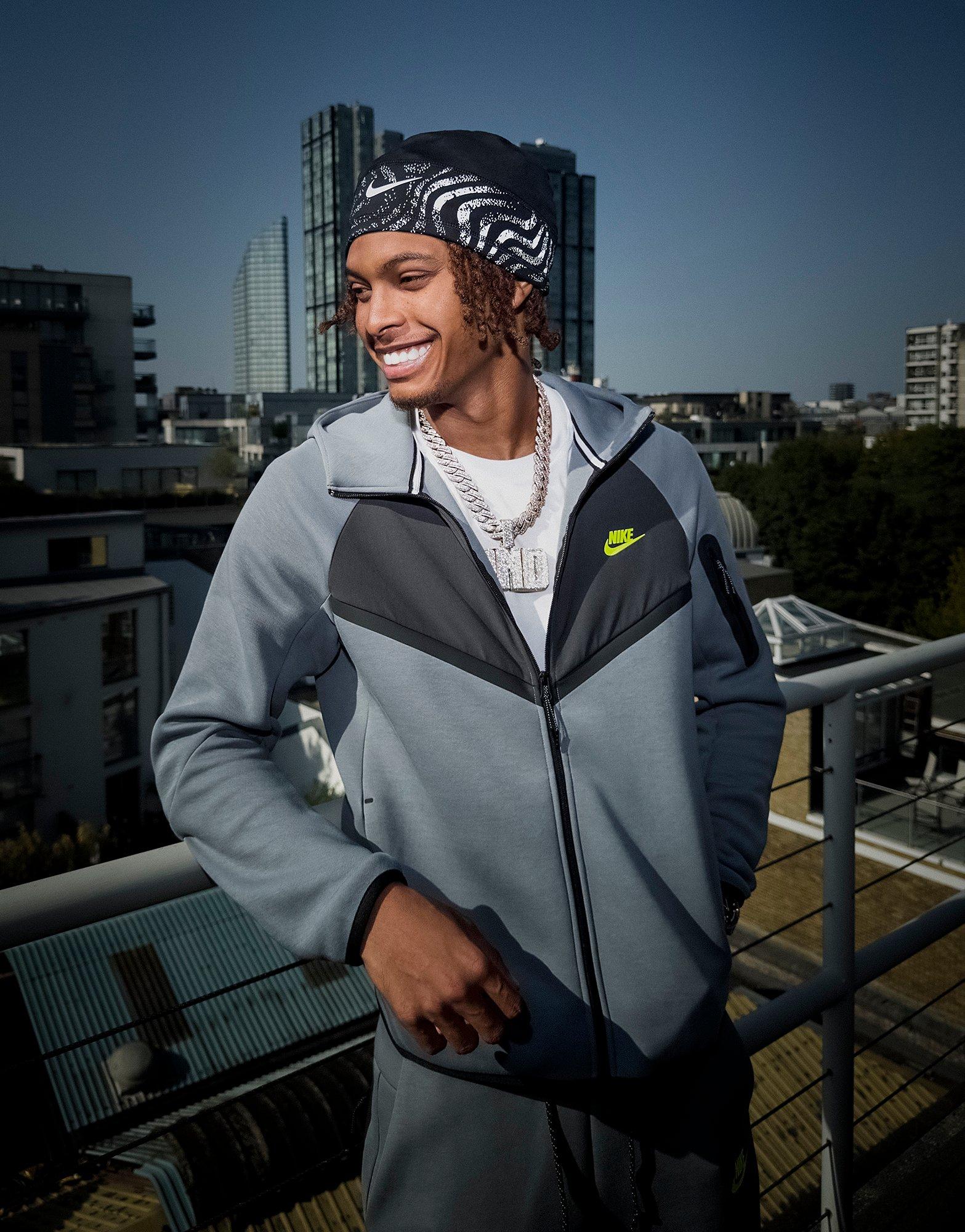 Grey Nike Tech Mix Full Zip Hoodie - JD Sports Global