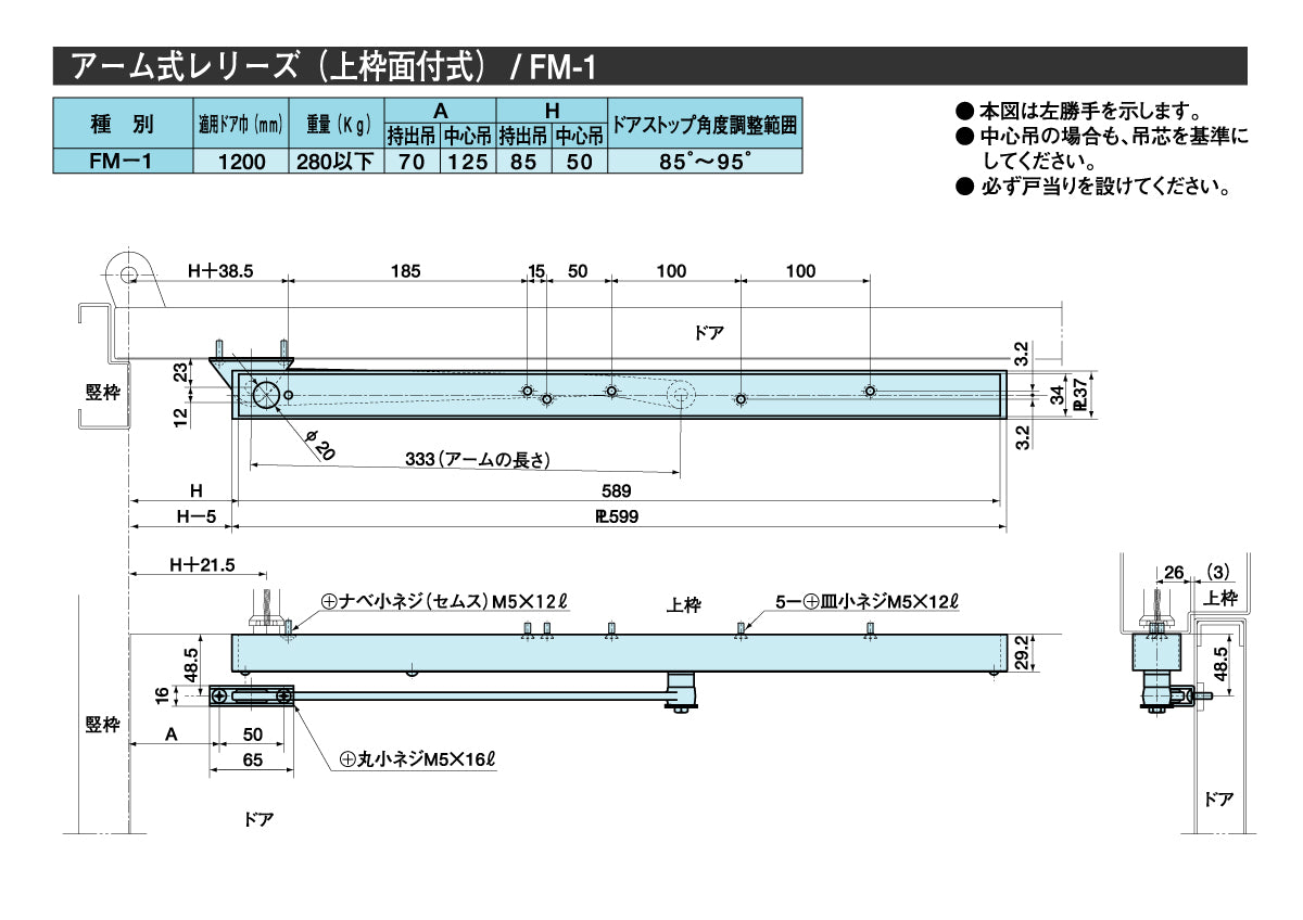 FM-1｜ファイアマンドアクローザー｜リョービ（RYOBI） – イブニーズ