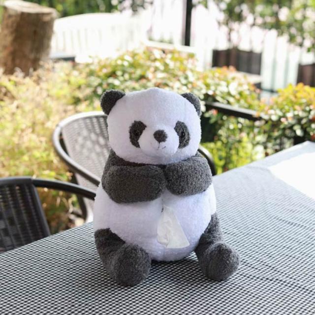 ティッシュカバー ぬいぐるみ くま パンダ ティッシュケース おしゃれ
