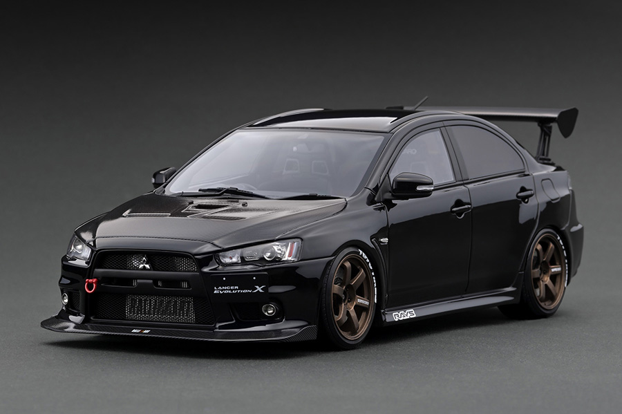 IG2299 1/18 Mitsubishi Lancer Evolution X (CZ4A) Black | LINE UP