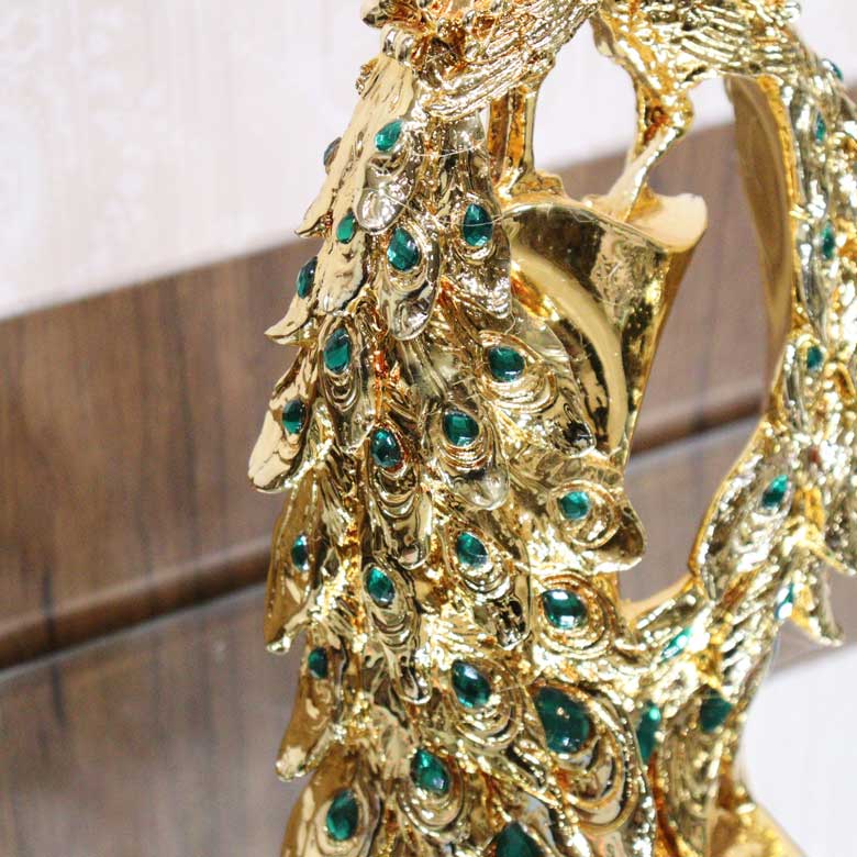 孔雀の置物 オブジェ 風水 縁起物 オーナメント – 輸入家具の