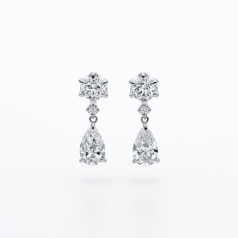 J003 ラボグロウンダイヤモンド/ピアス/total 0.80ct(プラチナ