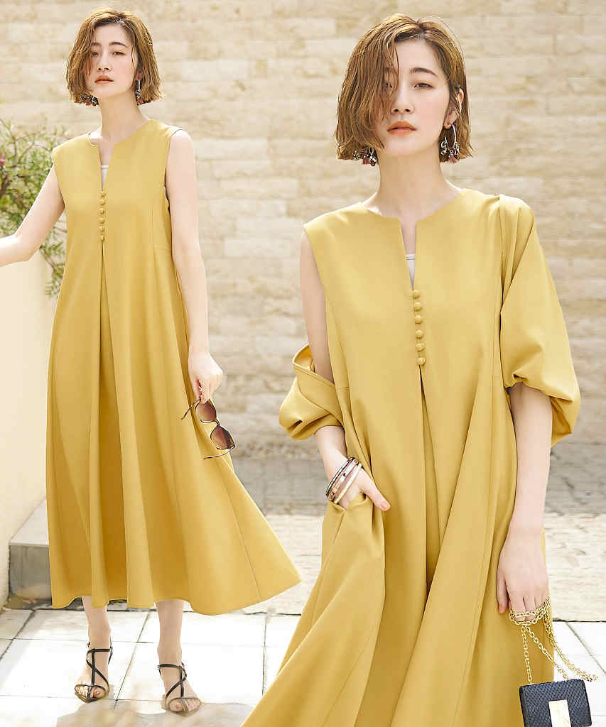 洗える】3WAYボレロ＆フレアワンピースセット | ルイルエブティック