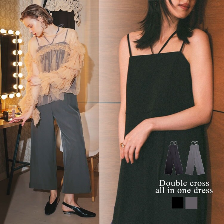 ANDRESD】ダブルクロスオールインワンドレス | アンドレスド(ANDRESD