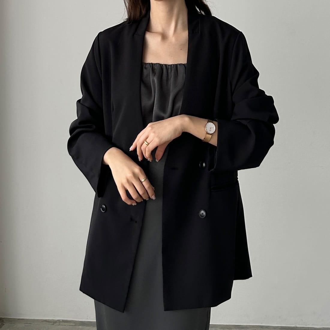 louere ノーカラーダブルボタンジャケット | ルエレ(Louere) | マルイ