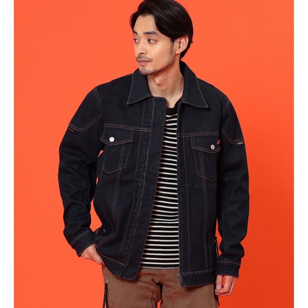 バイク用WILDFIRE3層構造ジャケット 防風/保温/耐摩擦 CORDURA DENIM