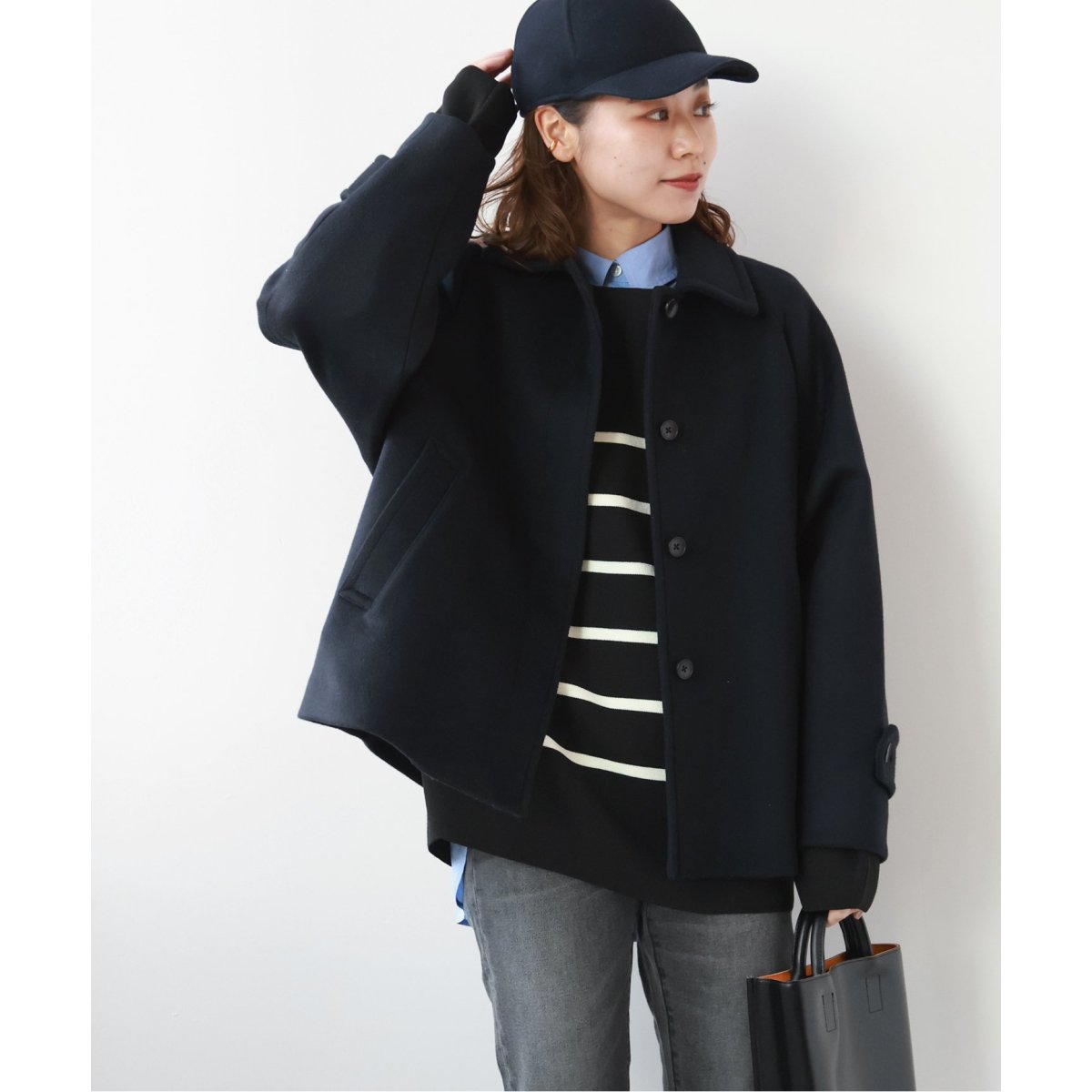 ウールビーバーステンカラーショートコート | ジャーナルスタンダード