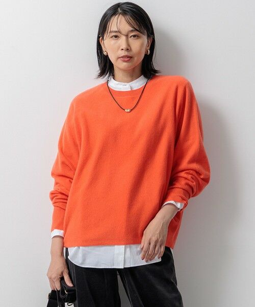 セール】 【洗える】ピュアカシミヤ ドルマンスリーブ ニット （ニット