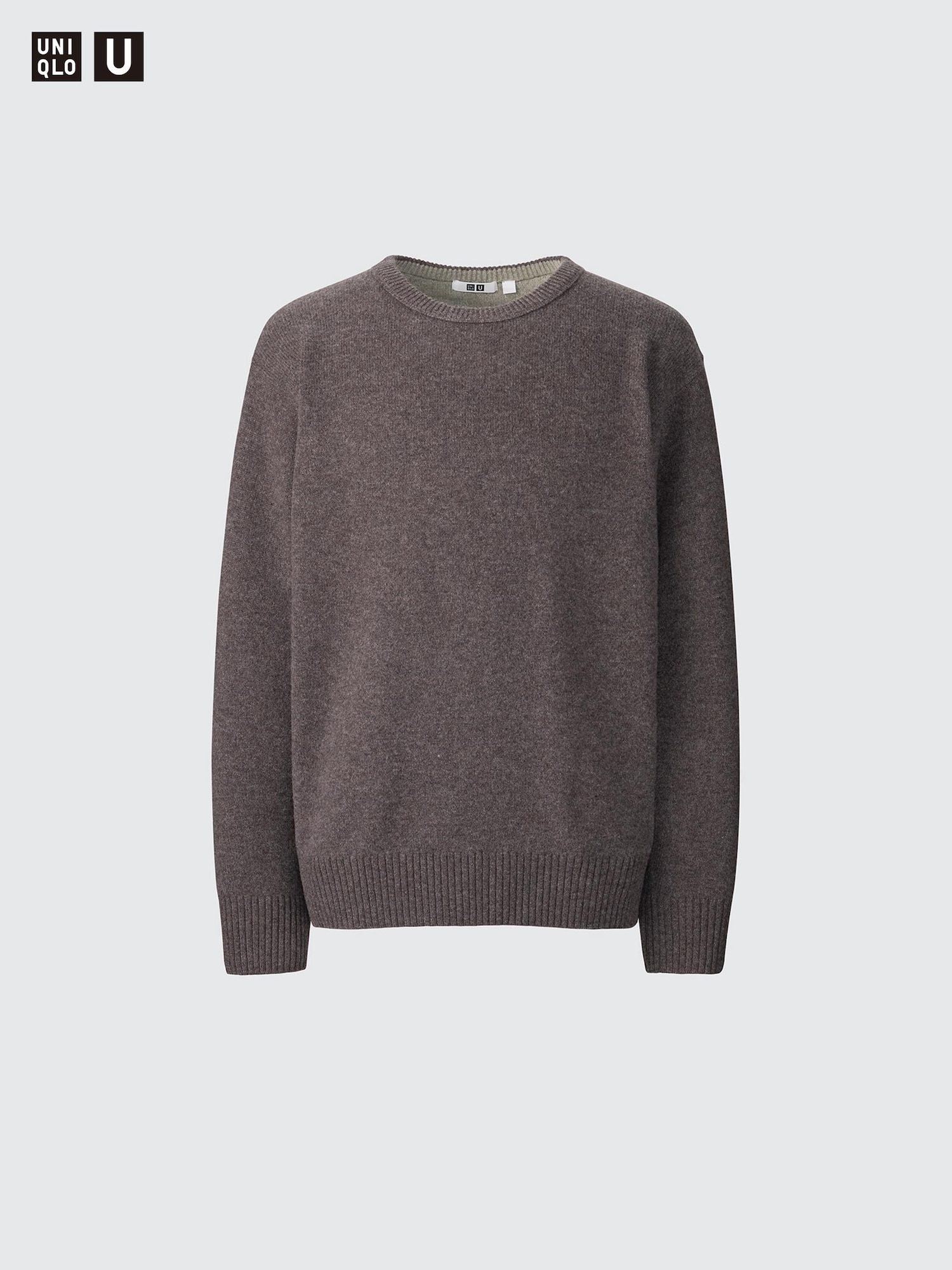 ユニクロ公式 | バイカラーラムクルーネックセーター