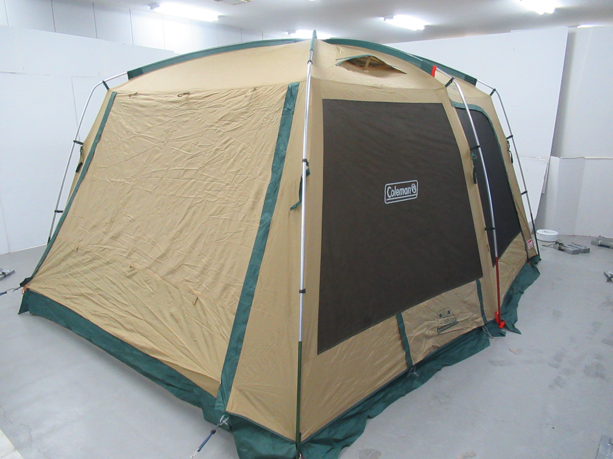 快適安全暖かテント コールマンCUBICDOMEPLUS（中古）FFヒーター 快適