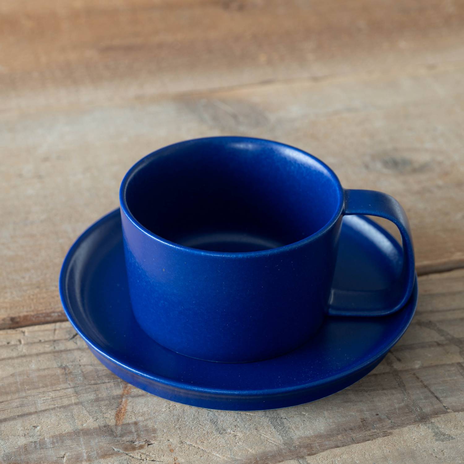 晋山窯ヤマツ moment cup & sauser set ブルー[定番] - 業務用食器販売