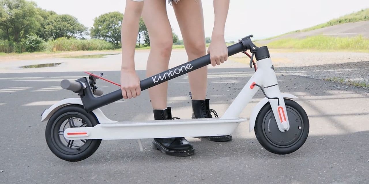 中国生産から日本国内生産へ！ 国産電動キックボード「KINTONE Model