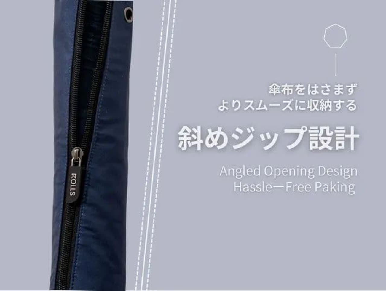 2秒でパッと畳める晴雨兼用の折りたたみ傘｜140cmのワイドサイズだから