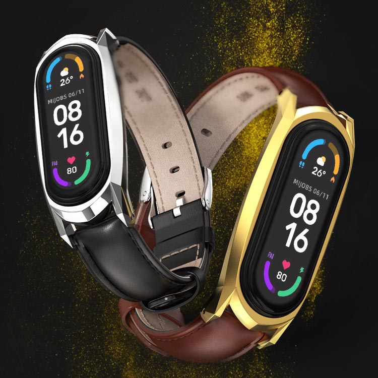 minana / 送料無料 Xiaomi Mi band6 band5 バンド レザー 交換バンド