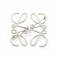 ロエベ アナグラム ブローチ GP シルバー A4285257｜中古ブランド品