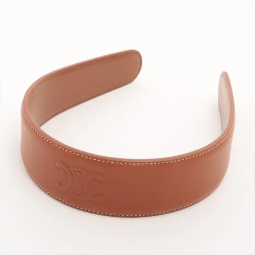 セリーヌ トリオンフ レザー カチューシャ ブラウン ABランクの買取