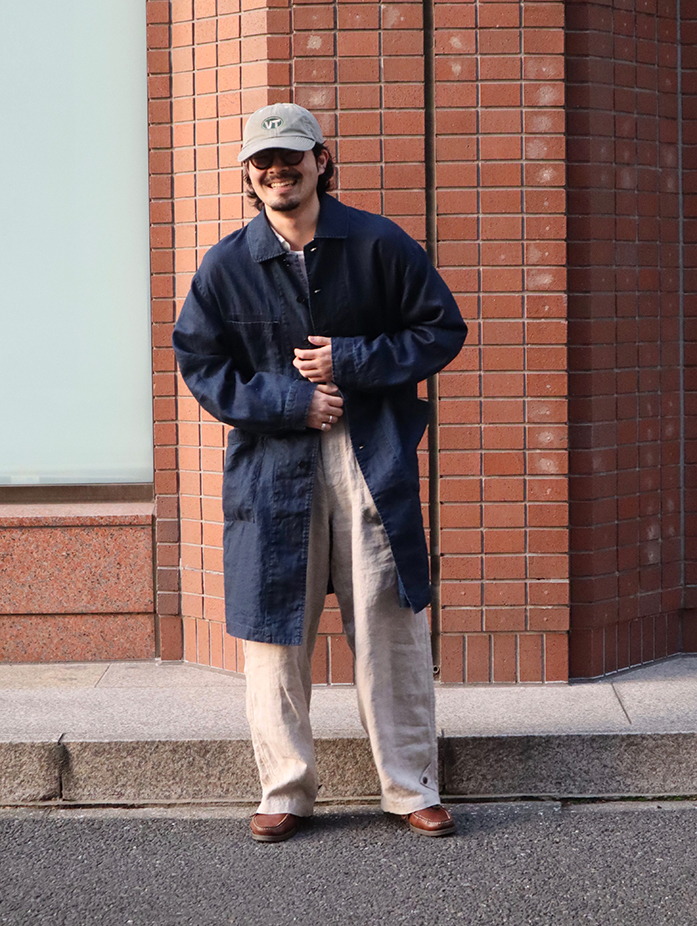 CONFECT インディゴリネンダスターコート confect インクインディゴ