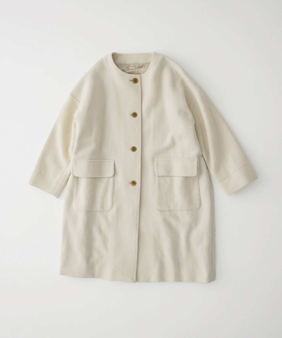 リネンウールツイードノーカラーコート｜nest Robe / CONFECT ONLINE SHOP