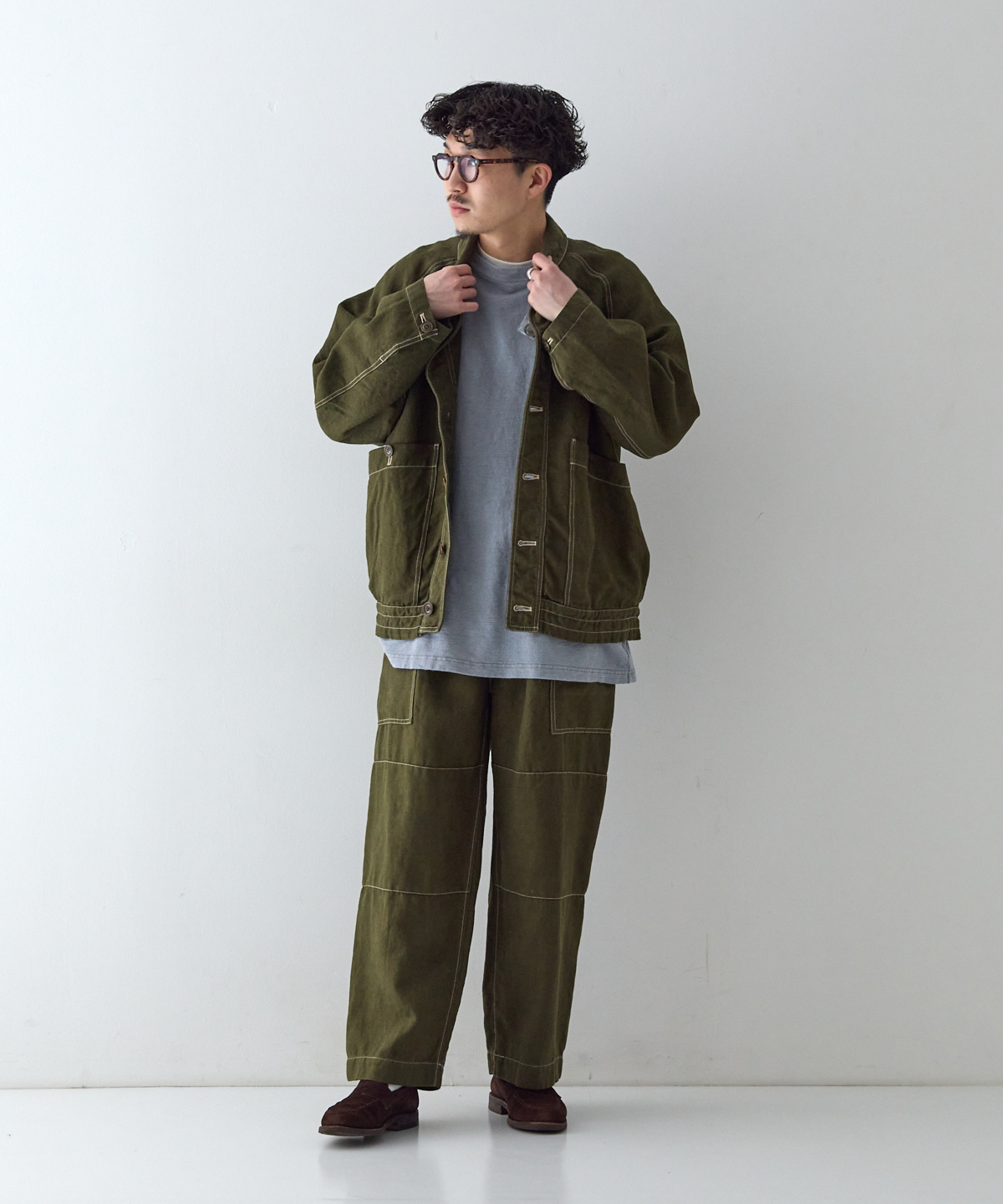 リネンダック ガーデナー ジャケット｜nest Robe / CONFECT ONLINE SHOP